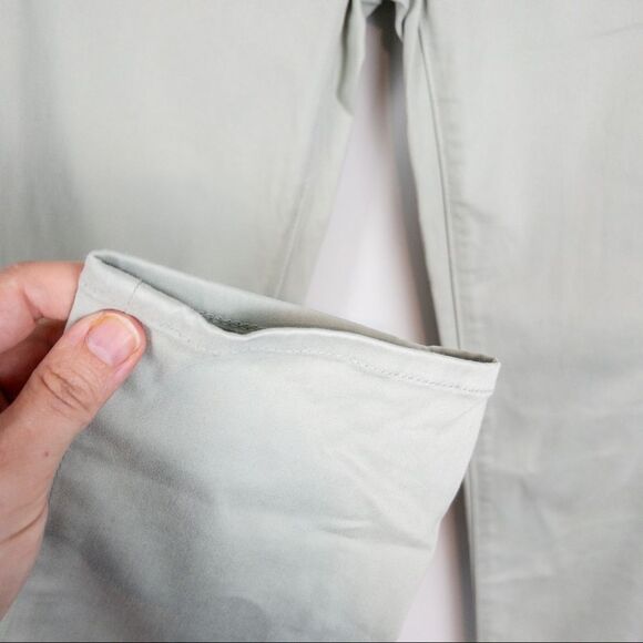 AG Adriano Goldschmied The Stilt Cigarette Jeans Mint Green Size 25 Low Rise - Picture 7 of 11